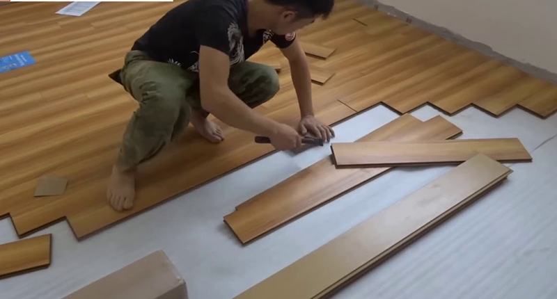 thi công sàn nhựa giả gỗ đúng kỹ thuật