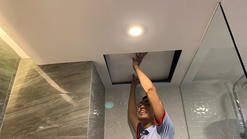 Tầm quan trọng của lỗ, nắp thăm trần thạch cao nhà vệ sinh