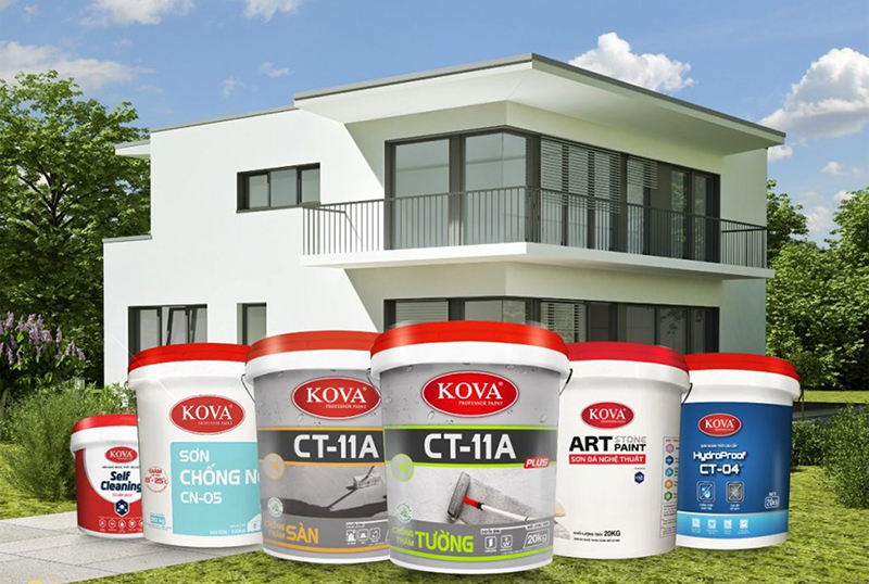 Sơn nhà Kova chất lượng tốt